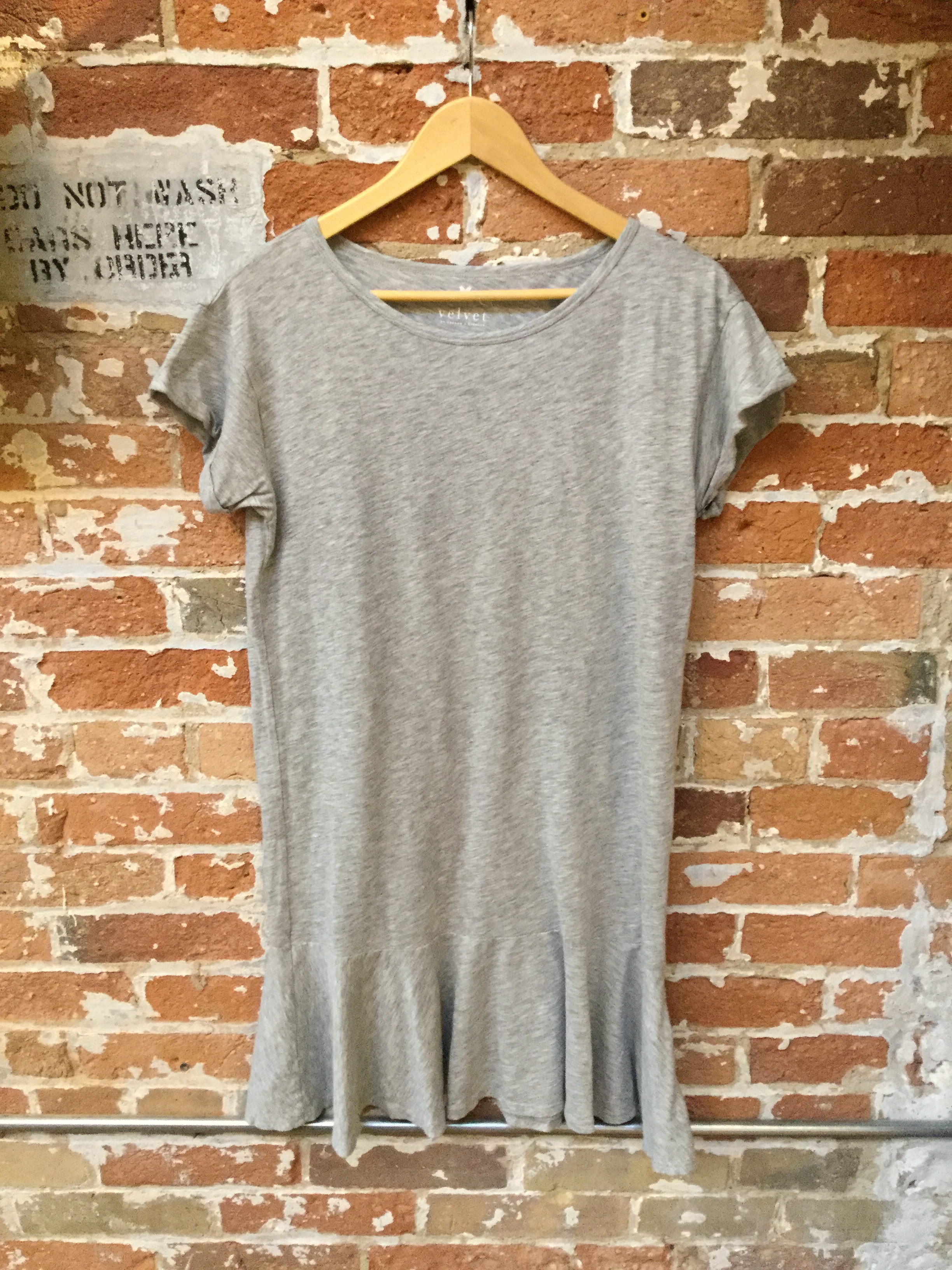 Velvet cotton dress $168