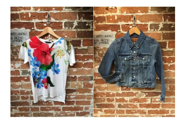 Ted Baker Floral Tee $85 Levis Denim Jacket $108