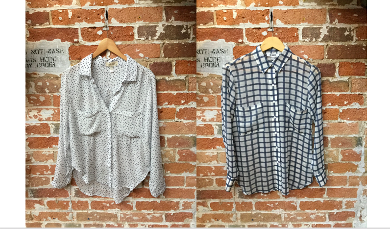 Bella Dahl Floral Button Down $175 BB Dakota Silk Blouse $99