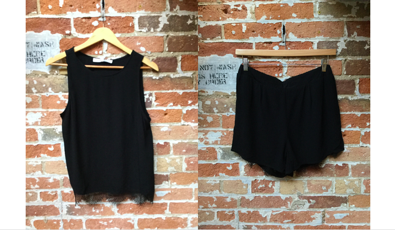Cupcakes & Cashmere Lace Detail Top $108 - matching Shorts $108