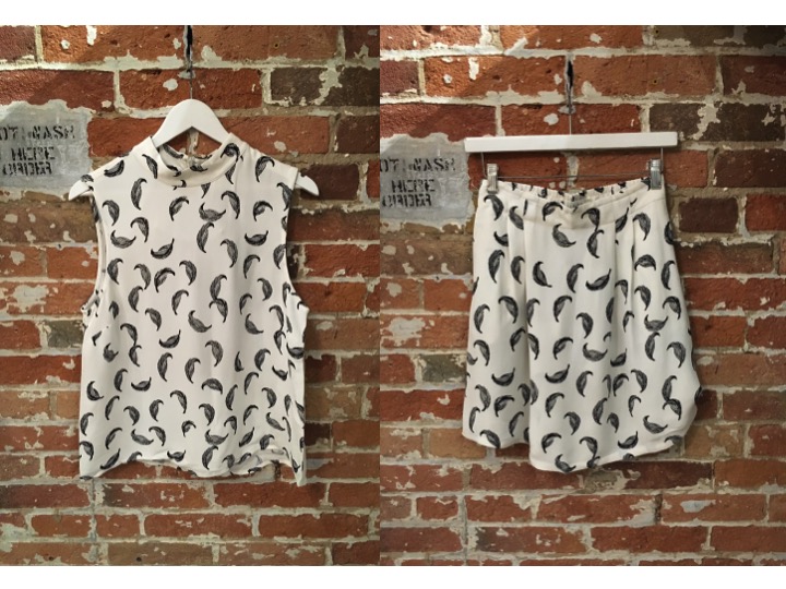 Just Female Feather Set: Top $149, Skirt $149