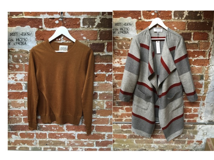 Fine Collection Double Sweater $178 Cupcakes & Cashmere Open Cardigan $248