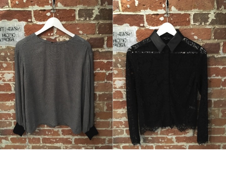 Tiger of Sweden Blouse $269 La Marque Lace Blouse with Leather Trim $205