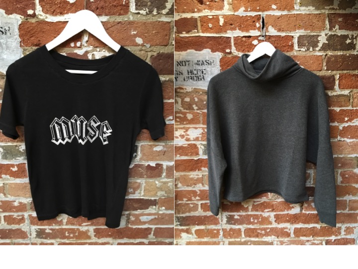Zadig & Voltaire Slogan Tee $130 Tiger of Sweden Cropped Mock Neck Sweatshirt $139