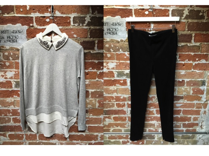 Ted Baker Embellished Sweater $285 DL1961 Emma Black Denim $265