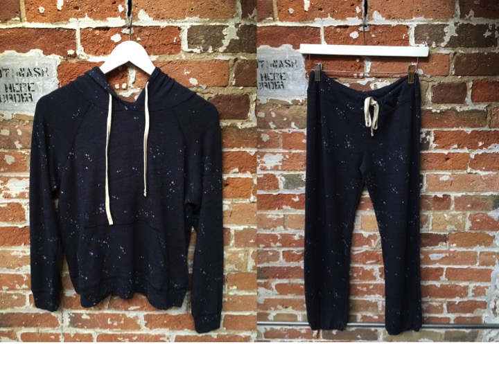 When you're done with all the parties and looking like the queen you are, spend your holidays on the couch in this outfit. Sundry Paint Splatter Sweatshirt $198 Sundry Paint Splatter Sweatpants $198