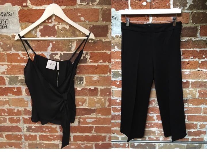 L'Academie Drapey Tank $128 Ecru Culottes $168