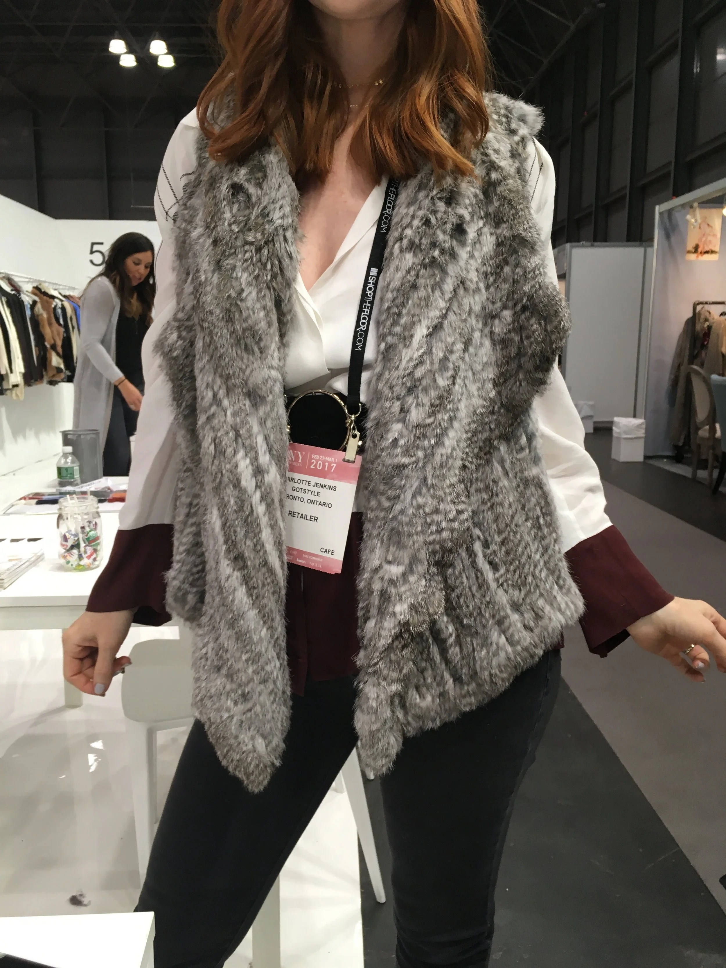 Testing! We tried on as much product as we could to make sure things fit right. We also personal shopped... oops
