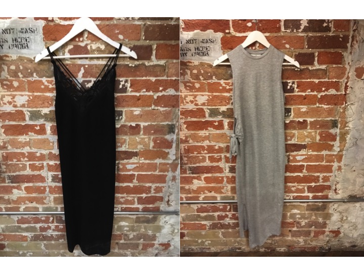 Suncoo Black Midi Dress $225 Cheap Monday Side Tie Dress $70
