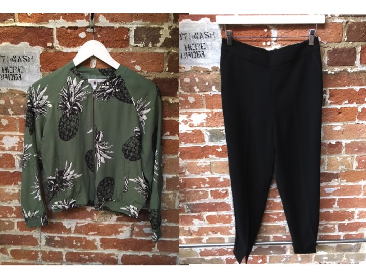 BB Dakota Pineapple Bomber Jacket $138 Ted Baker Fancy Jogger $265