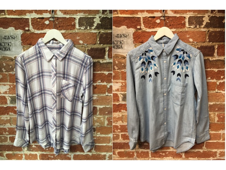 Rails Flannel Shirt $215 Rails Embroidered Denim Shirt $270