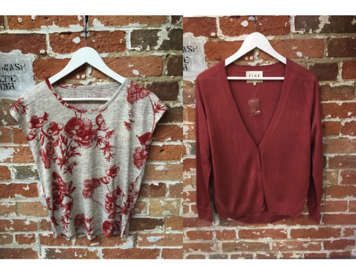 FINE Collection Linen Floral Tee $95 FINE Collection $165