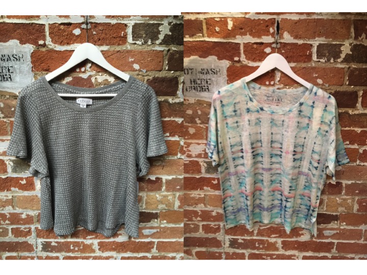 Velvet Thermal Knit Tee $140 FINE Tye Dye Tee $95