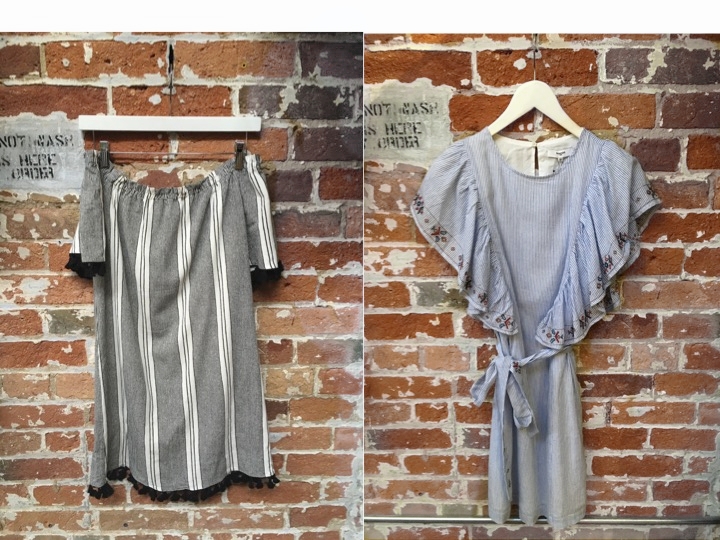 Heartloom Off the Shoulder Tassel Dress $158 Suncoo Dress $185