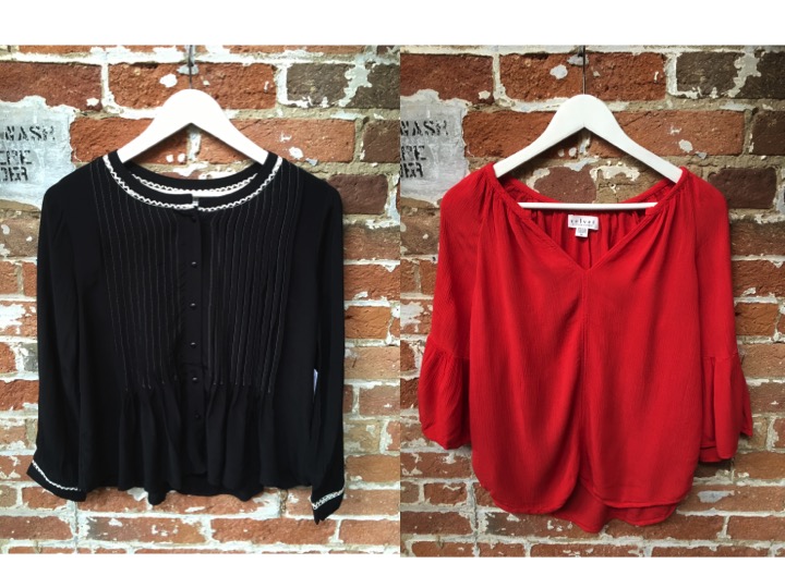 Velvet Blouse $220 Velvet Crinkle Blouse $198