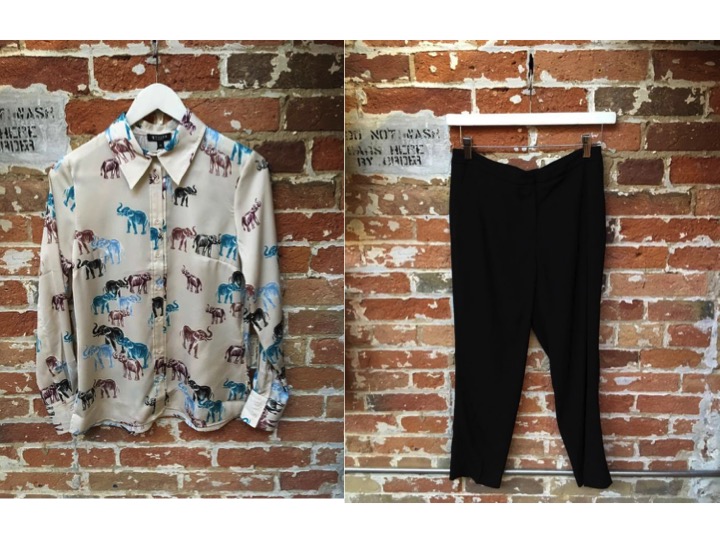 Tiger of Sweden Printed Silk Blouse $229 Tiger of Sweden Muna Trouse $299