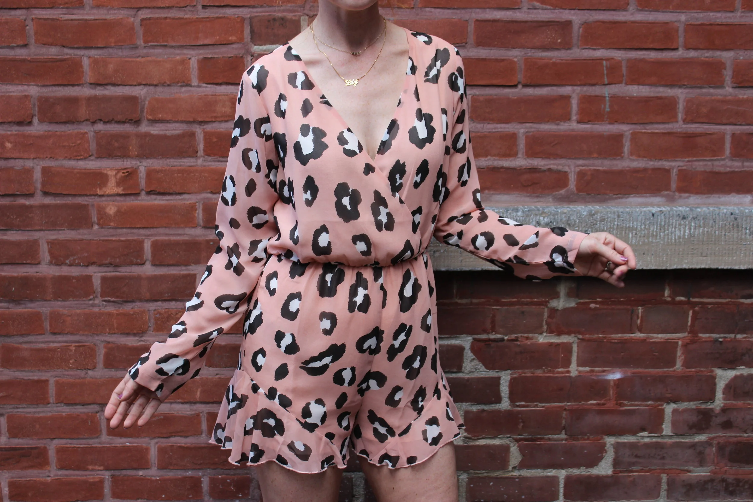 Drylake leopard romper was $178/ Now $125