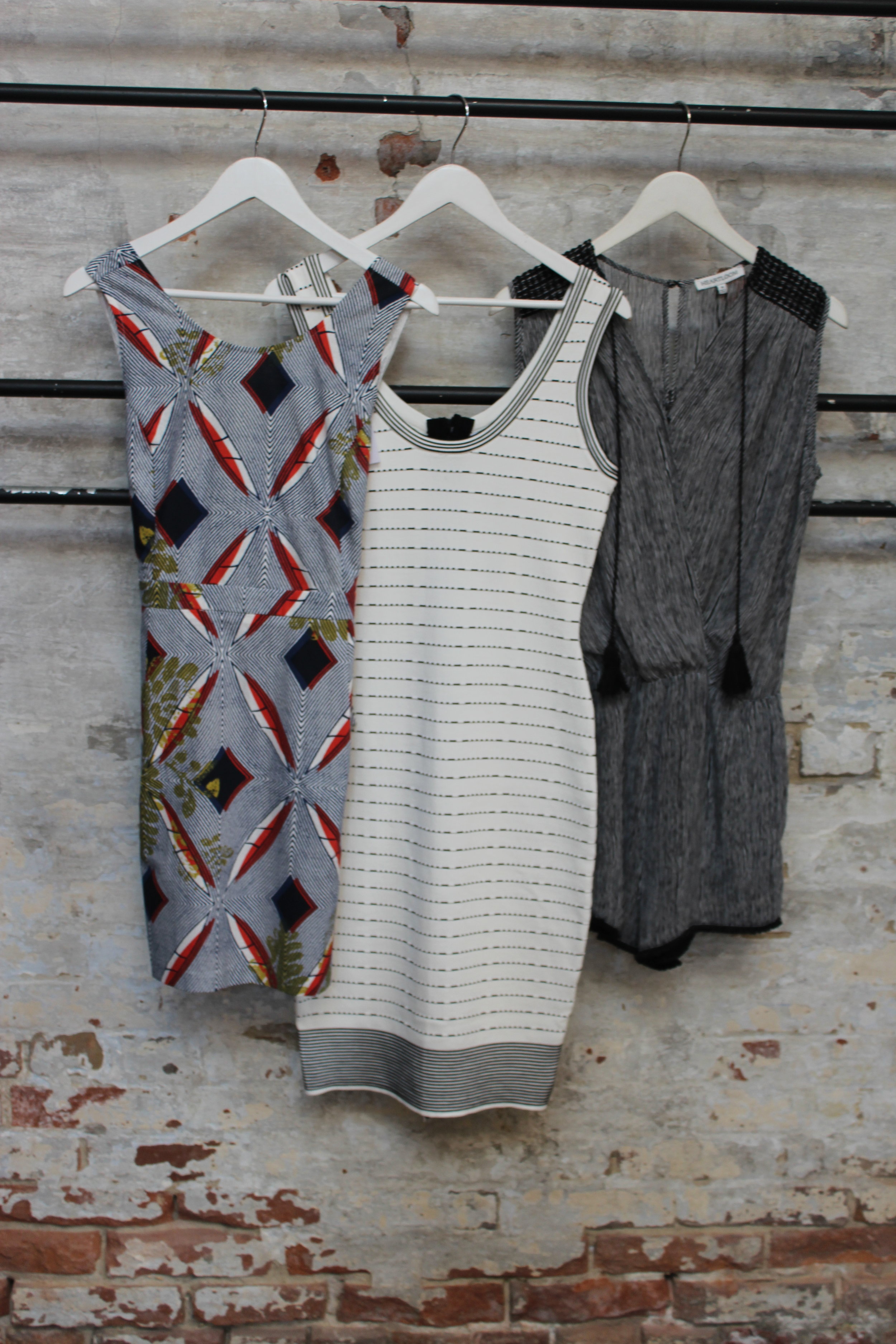 Suncoo Printed Dress Was $158/ Now $111 John & Jenn Knit Dress $199/ Now $140 Heartloom Romper Was $200/ Now $140