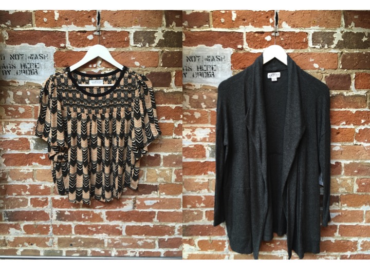 Velvet Art Deco SS Blouse $215 Velvet Open Cozy Rib Cardigan $226