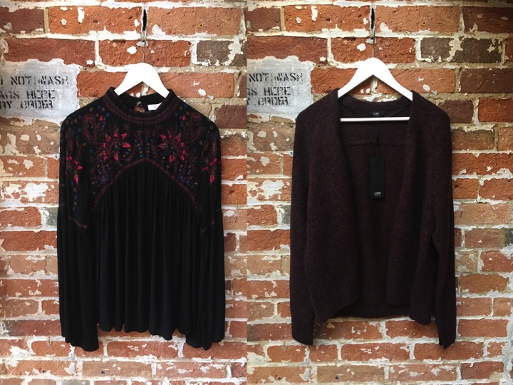 Parker Embroidered Boho Blouse $298 Line Open Cardigan $199