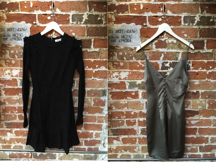 Suncoo Lace Dress $280 Finders Keepers Silk Dress $195