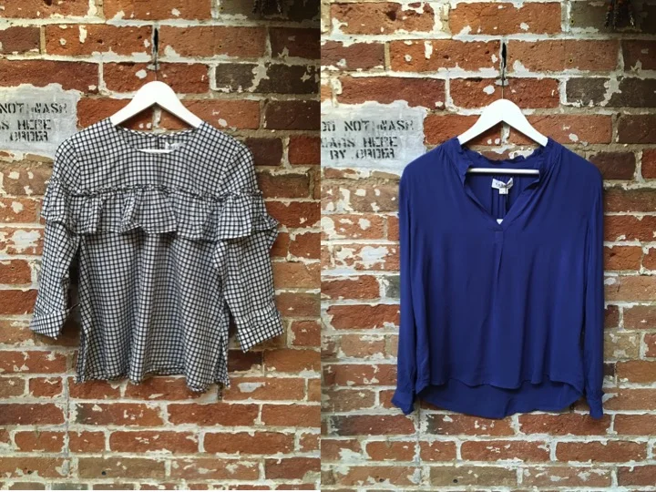 Velvet Cotton Ruffle Blouse $189 Velvet Challis Blouse $140