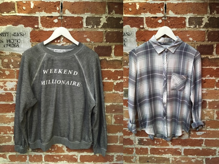 Wildfox Sweatshirt $160 Rails Hunter Plaid $215