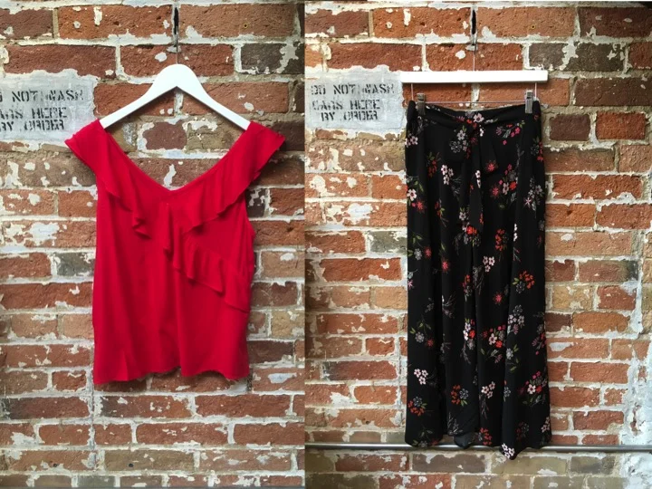 Velvet Ruffle Tank $138 Velvet Long Skirt $240