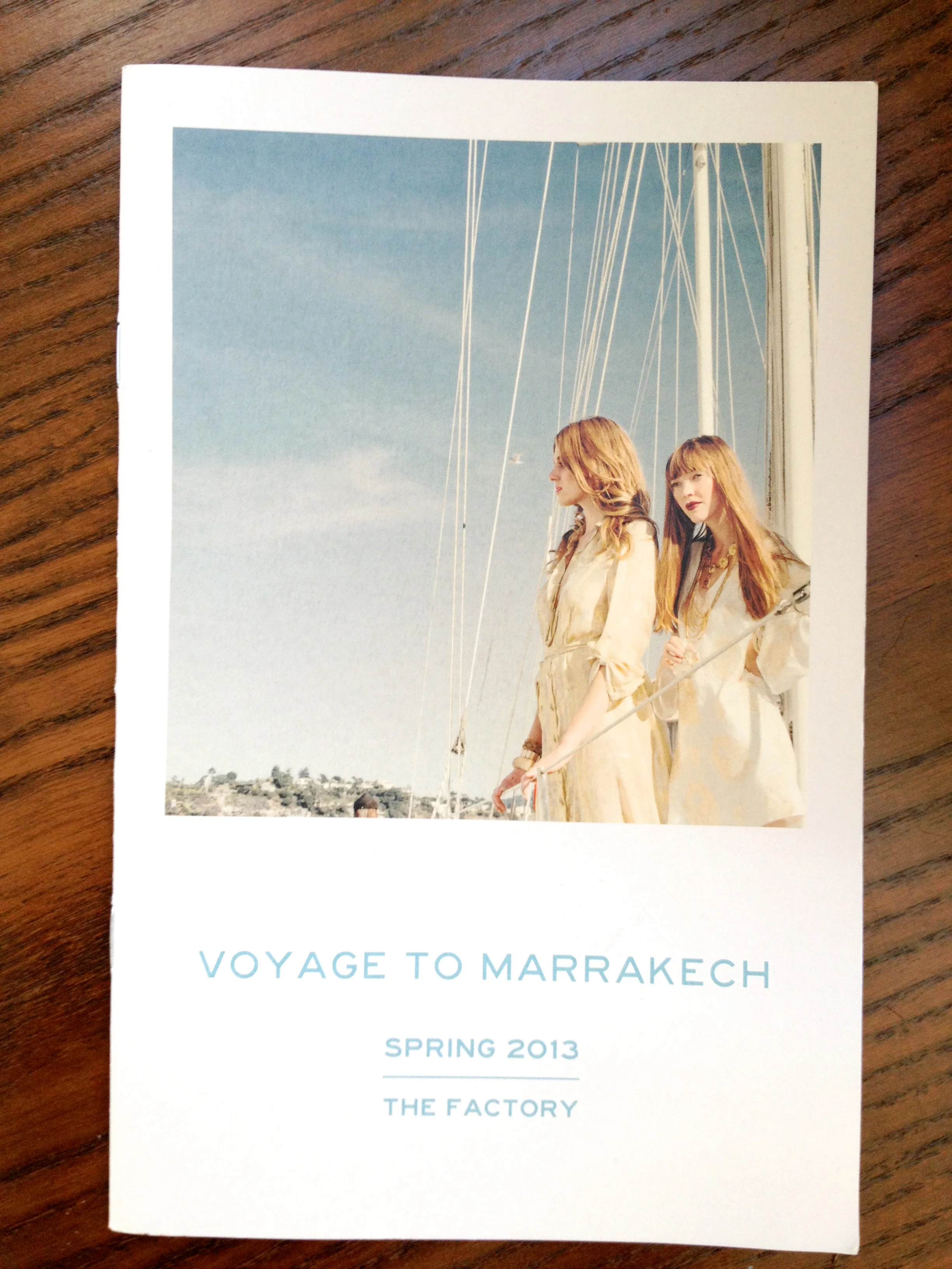 Voyage to Marrakech - The Factory Lookbook, Spring '13