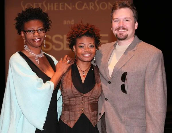 My Nappy Roots Premiere Director's Guild of New York. Sponsored by Soft Sheen Carson and Essence. Brighton K. Lynscot, writer of original piece, and the two Directors Regi Kim and Jay Bluemke pictured above. Article by Natacha's Journey.