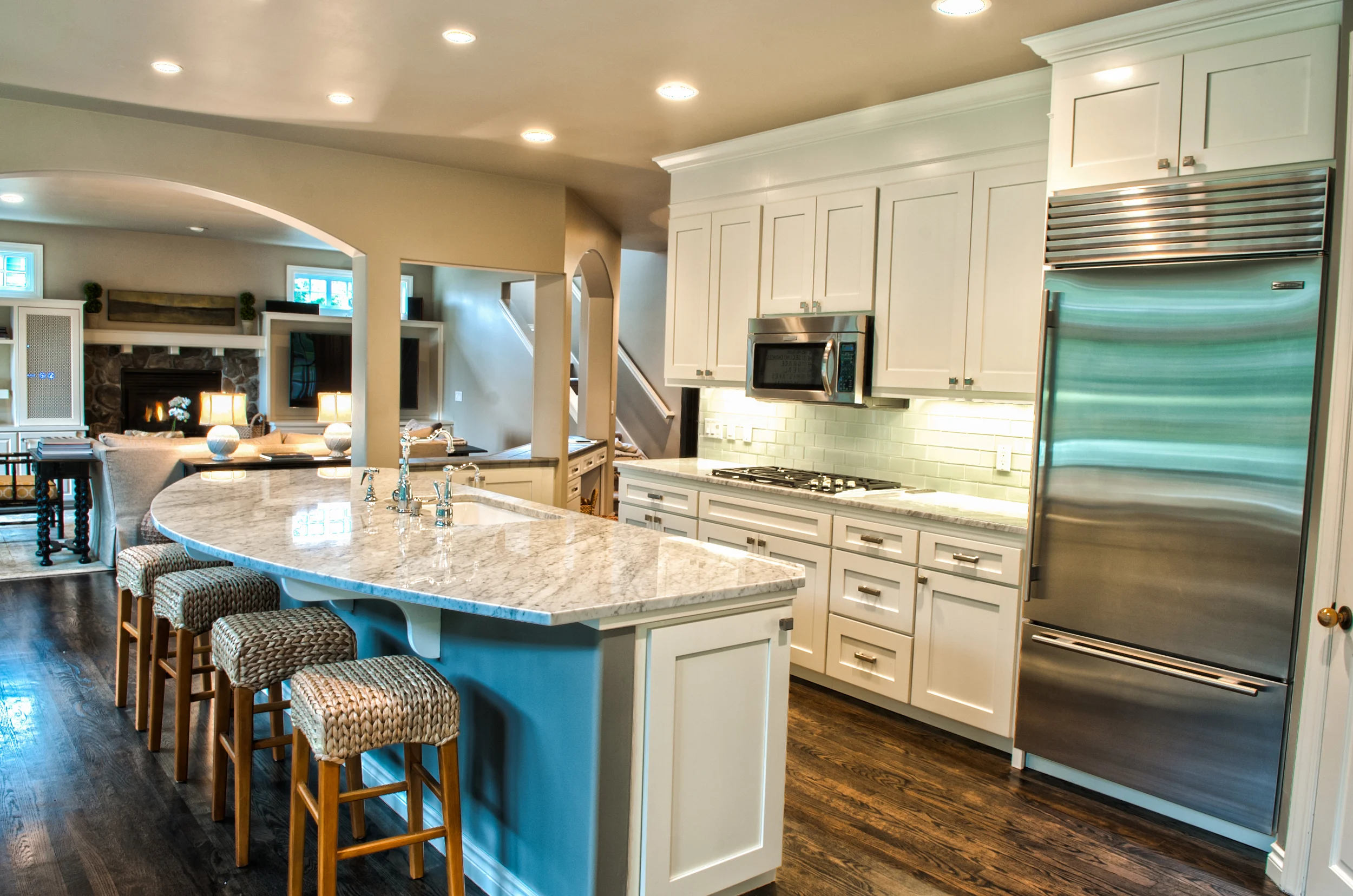 The newly remodeled Kitchen. The AFTER photo. AFTER Photos by Rebecca Anne Photography