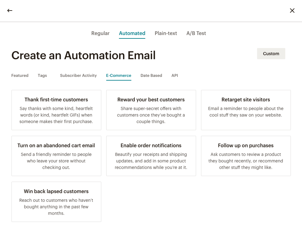 Mailchimp Comparison Chart