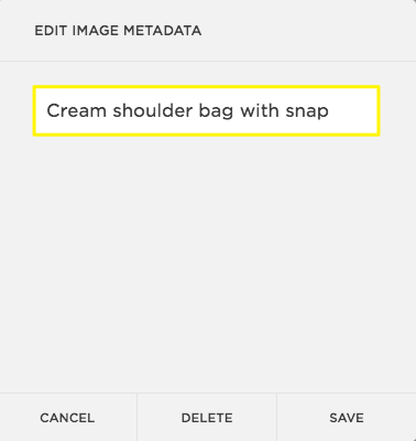 Adding alt text to product images in Squarespace