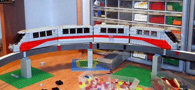 Here's a lego train - the Dane in me couldn't resist! Image by Mike