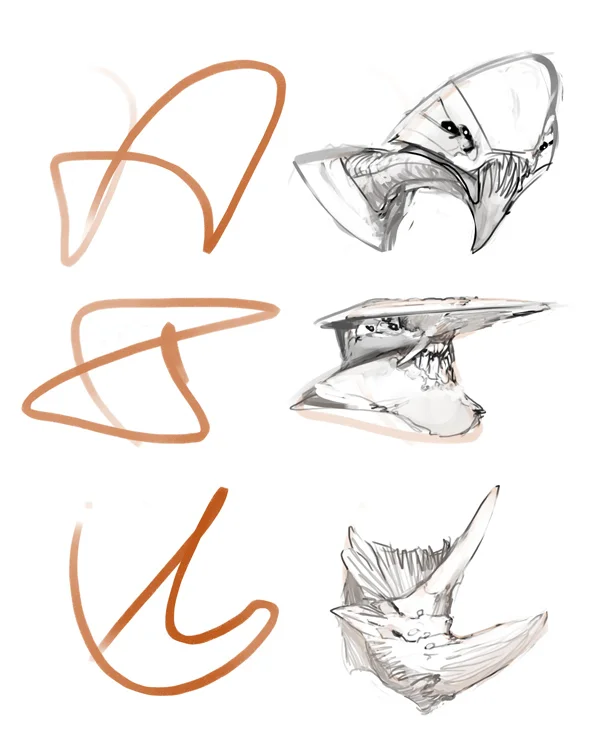 Automatic Drawing Monster Heads