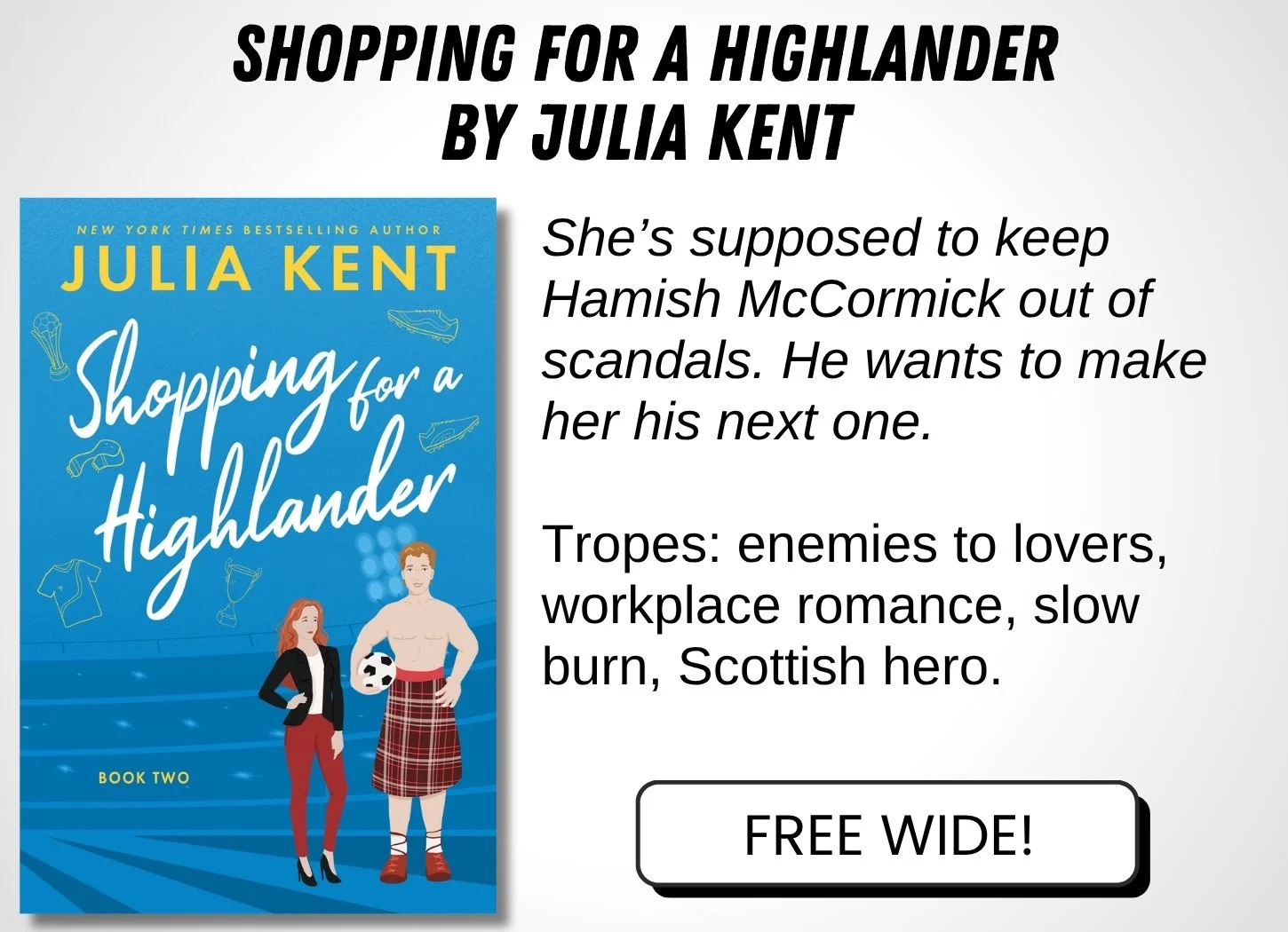 shopping for a highlander by julia kent