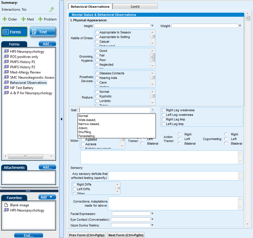 Neuropsych EMR Screen Shot #6 (Behv. Obs Page 1).png