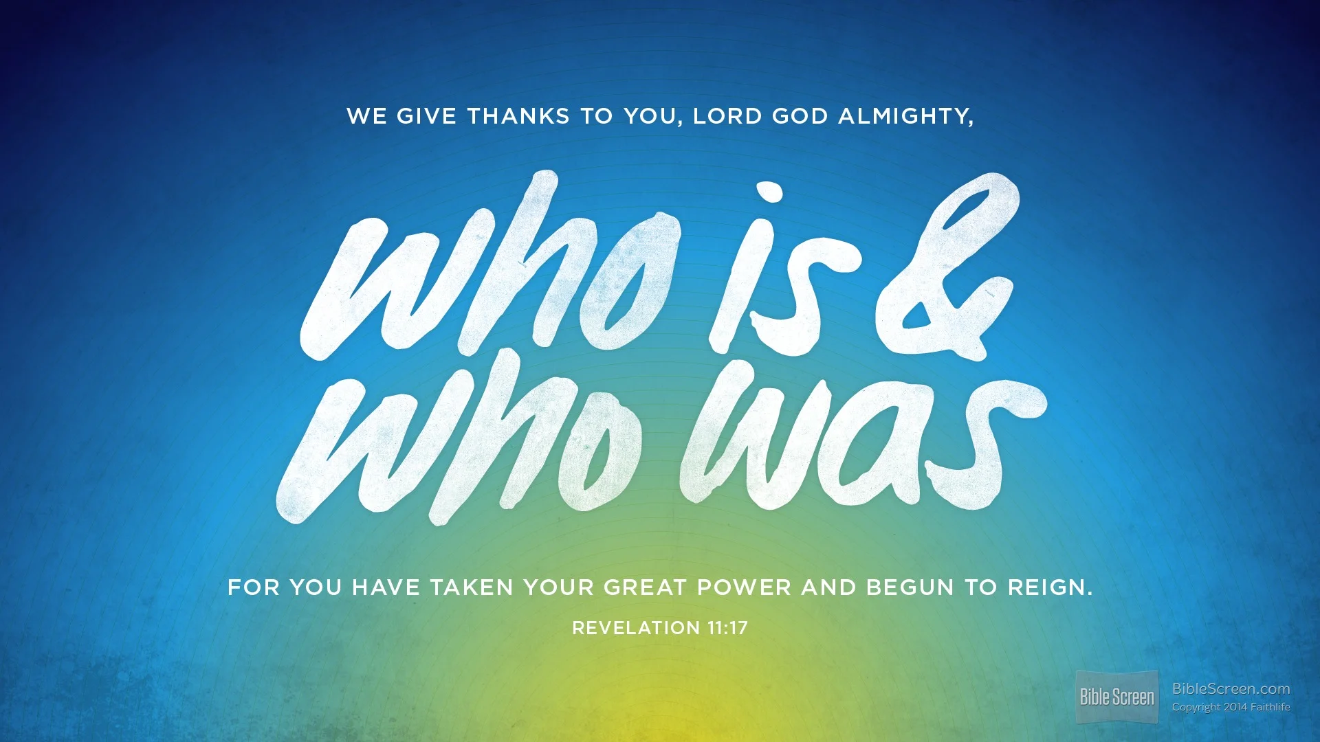 God reigns...Does He reign in your life?