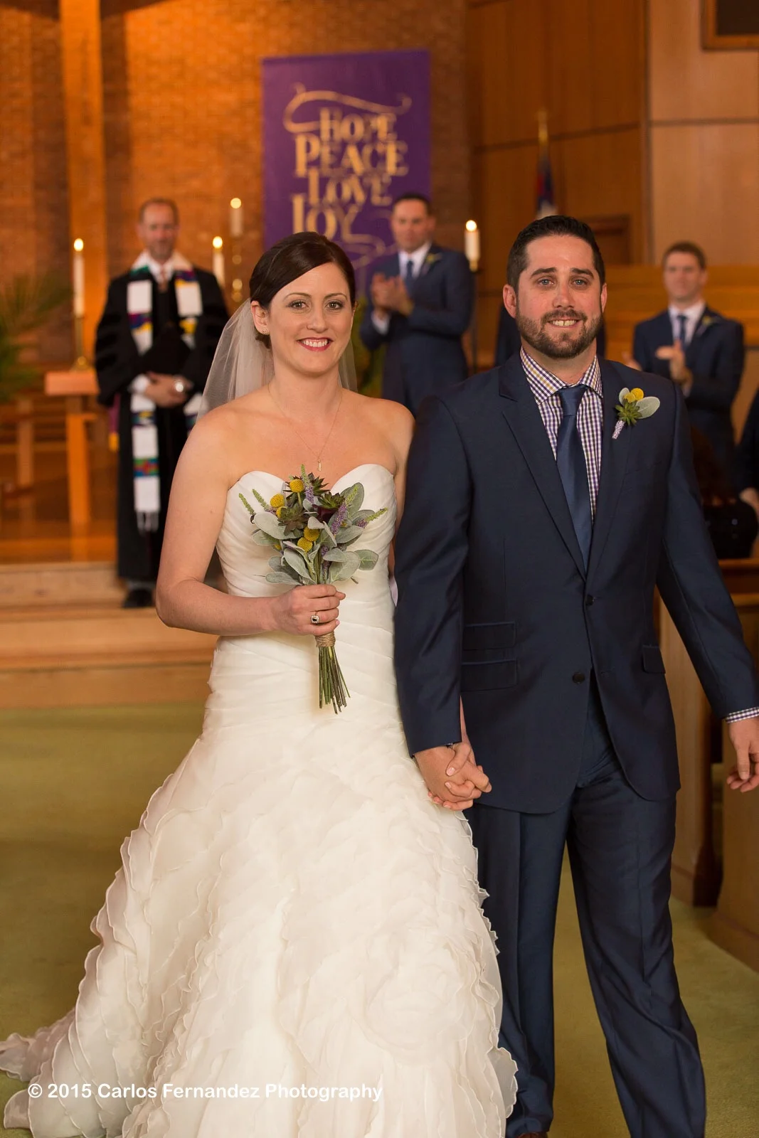 The proud couple.