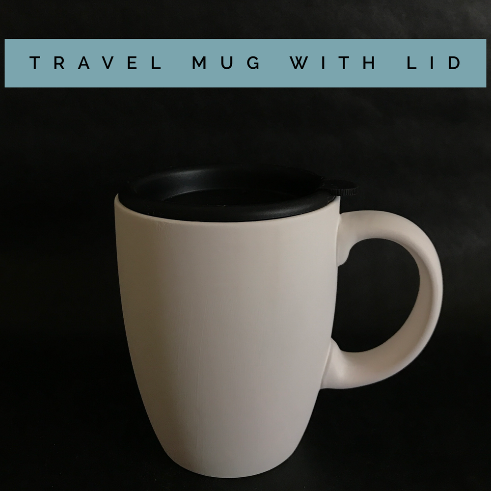 Travel mug with lid M4  Painted Plate