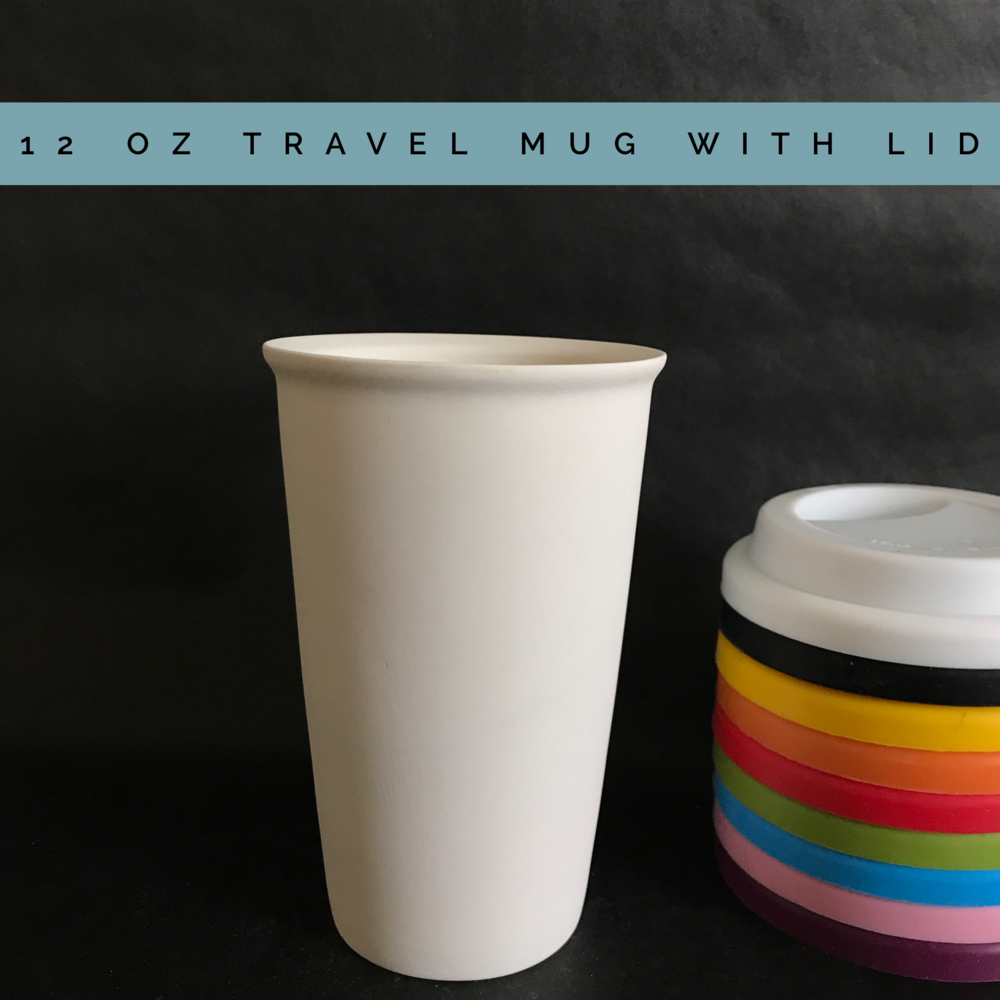 12 oz travel mug with lid M2 — Painted Plate