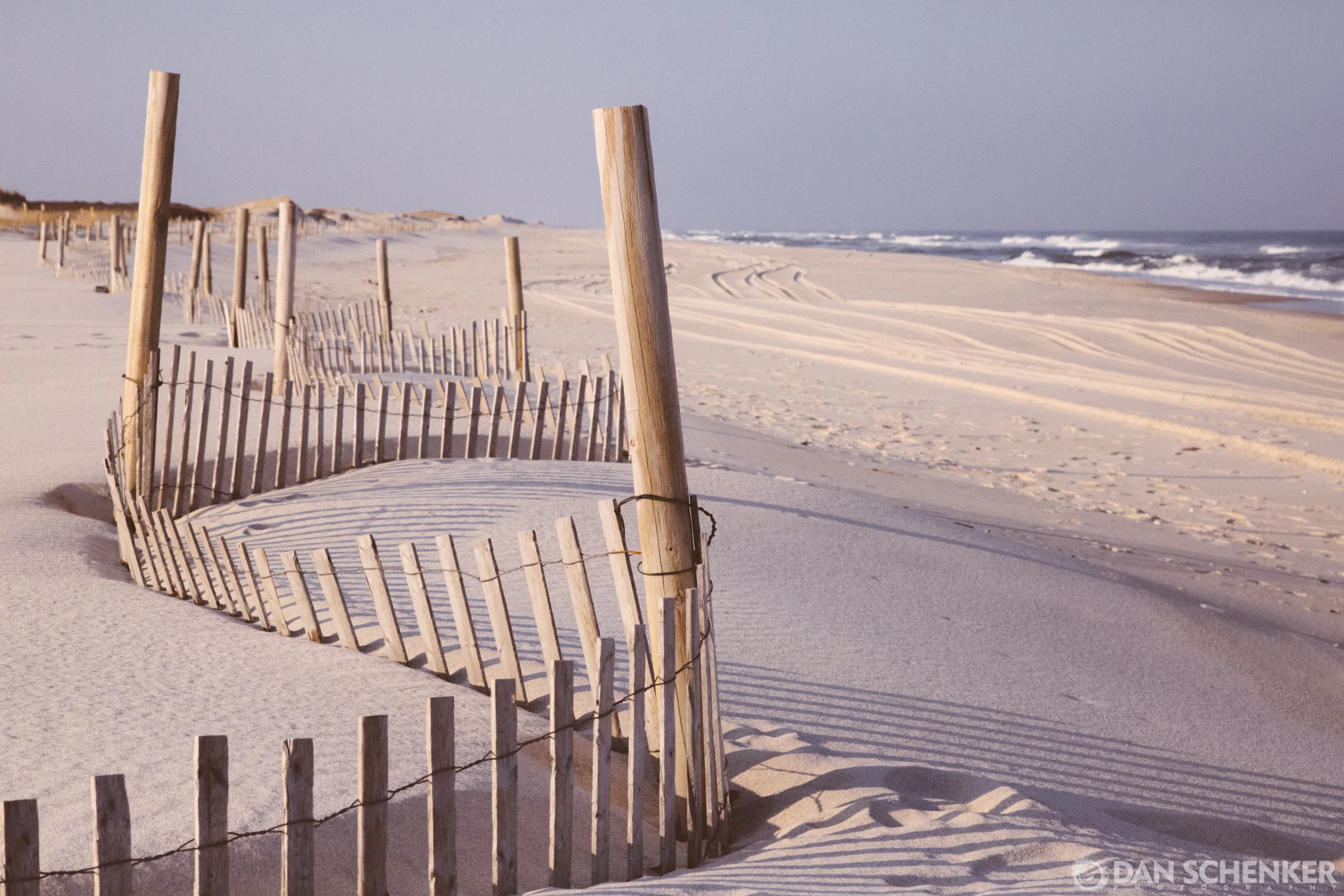 A completely desolate Island Beach State Park, too early in the season for flocks of tourists.