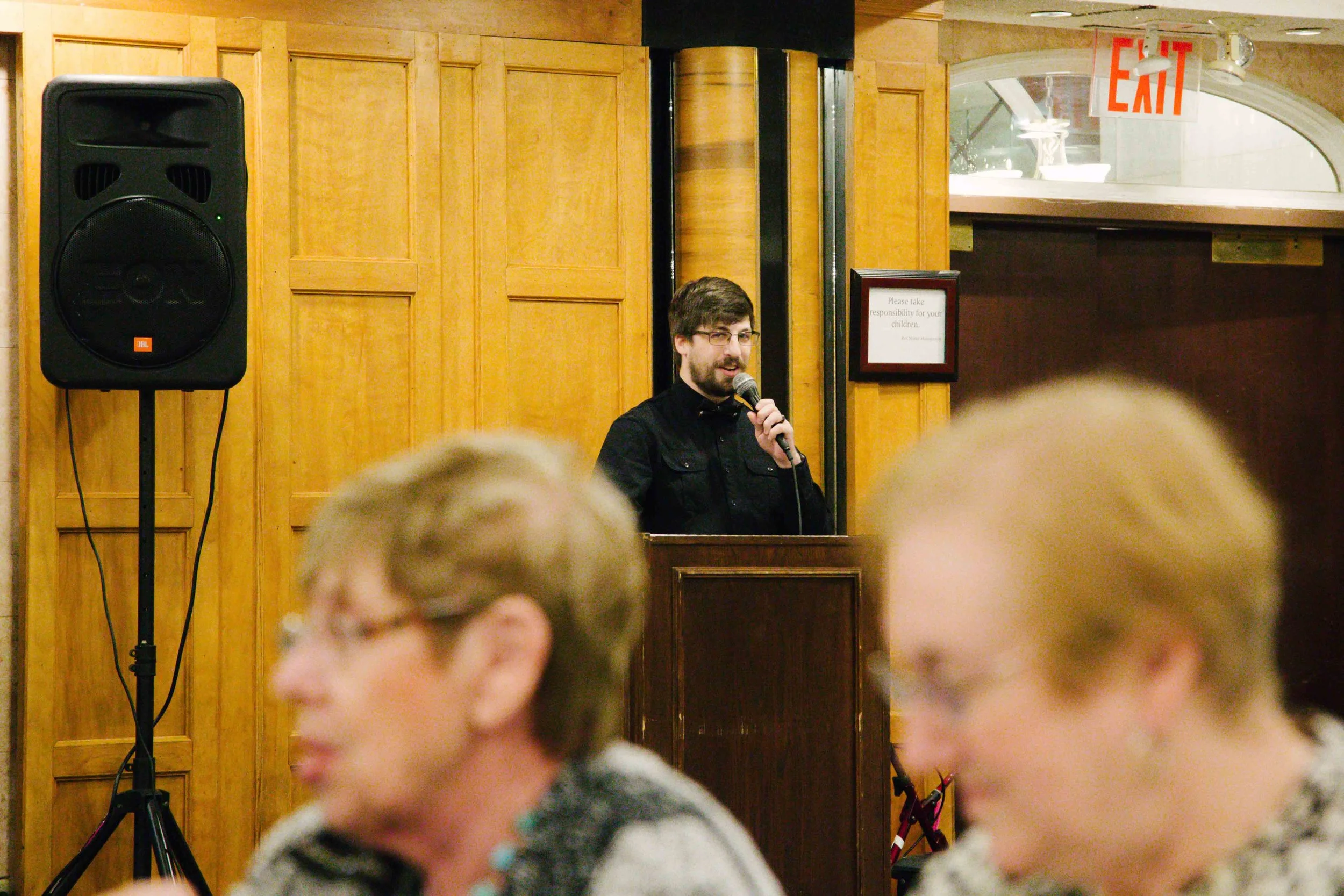 Look how well my unplanned speech held the room's attention.