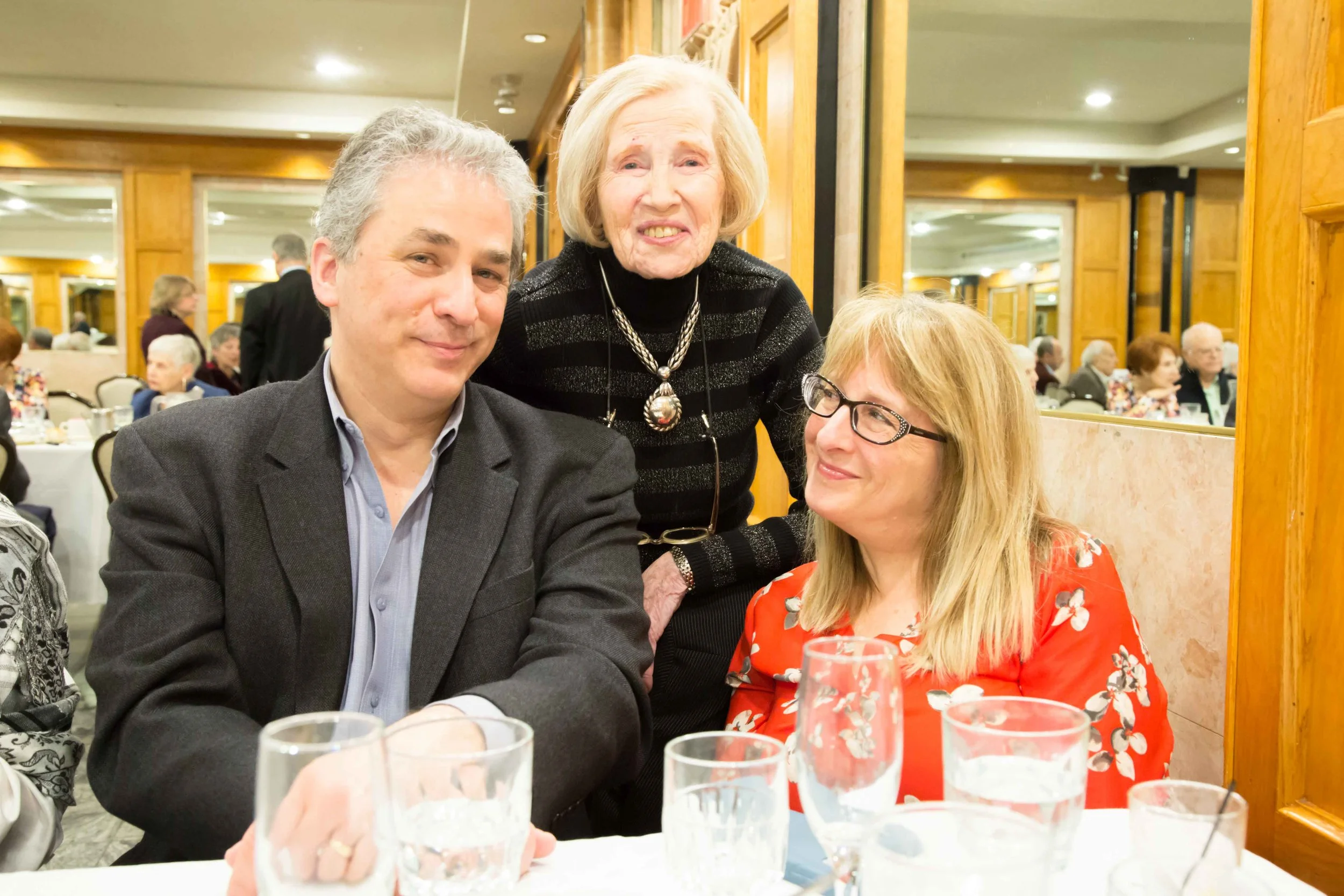 Mrs. Lotte Bloom (center) seen here with my parents is a survivor of the Holocaust, a friend as close as family, and one of the nicest people you'll ever meet. You can hear more of her story here.