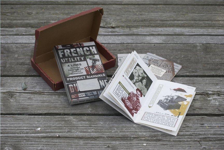 Folder on left houses FPC booklets that feature various paper stocks.