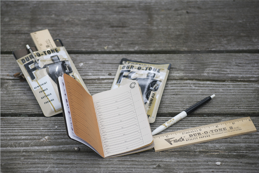 Pocket protector, address book, pen and ruler. Just because.