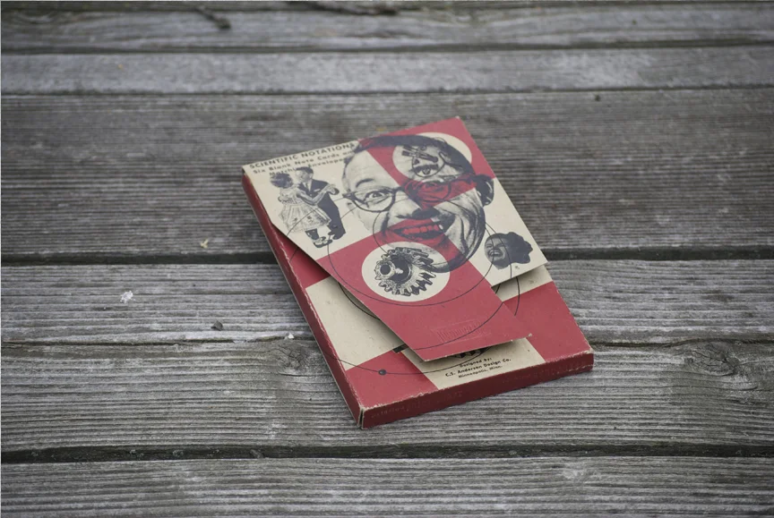 Just two ink colors, some embossing and a custom die-cut. That's all it takes.