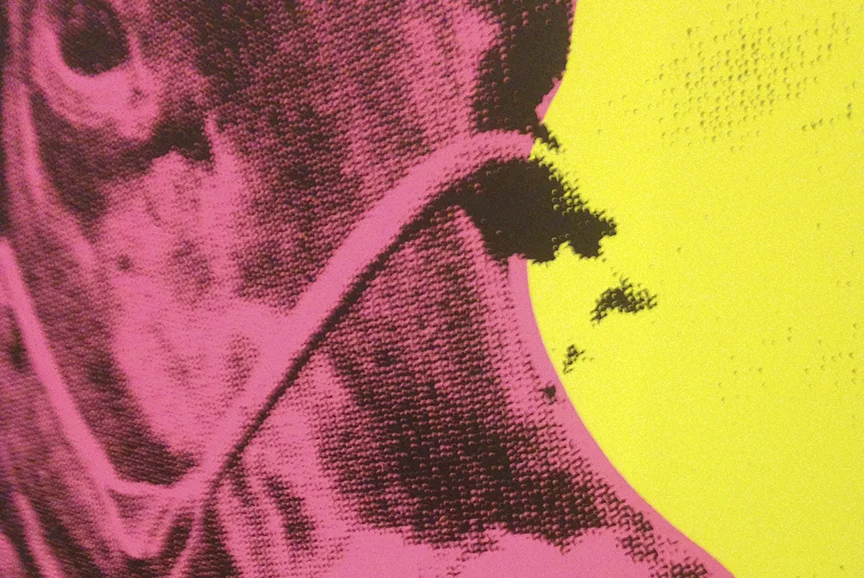 Detail: Cow head silkscreen
