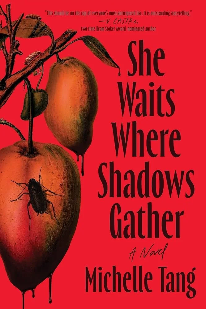 Book cover of She Waits Where Shadows Gather by Michelle Tang
