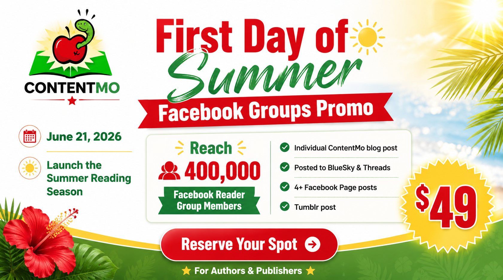 June 2026 Summer Reading Book Promo